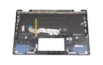 90NB0JC2-R31GE0 original Asus keyboard incl. topcase DE (german) black/blue with backlight