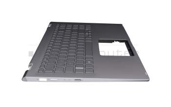 90NB0LK1-R31GE0 original Asus keyboard incl. topcase DE (german) silver/silver with backlight