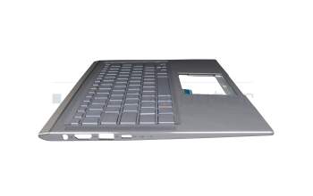 90NB0PB3-R31GE0 original Asus keyboard incl. topcase DE (german) silver/silver with backlight