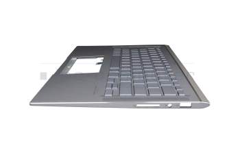 90NB0PB3-R31GE0 original Asus keyboard incl. topcase DE (german) silver/silver with backlight