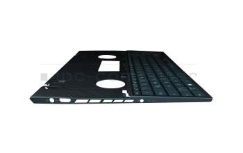 90NB0Z21-R30GE0 original Asus keyboard incl. topcase DE (german) blue/blue with backlight