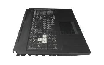 90NR0684-R31US0 original Asus keyboard incl. topcase US (english) black/transparent/grey with backlight