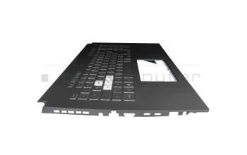 90NR0901-R31GE0 original Asus keyboard incl. topcase DE (german) black/transparent/grey with backlight