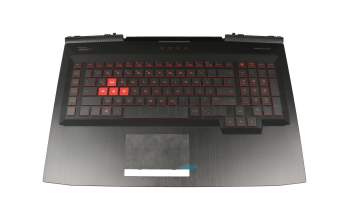 931689-041 original HP keyboard incl. topcase DE (german) black/black with backlight 230W