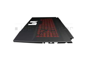 957-17L112E-C06 original MSI keyboard incl. topcase DE (german) black/black with backlight