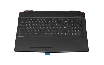 95716P71EC05 original MSI keyboard incl. topcase DE (german) black/black/red with backlight