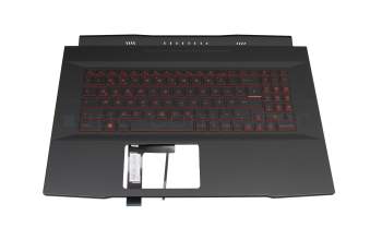 95717L112EC06 original MSI keyboard incl. topcase DE (german) black/black with backlight