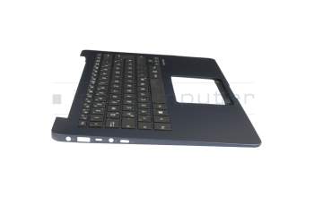 9Z.NBXBW.F0G original Asus keyboard incl. topcase DE (german) black/blue with backlight