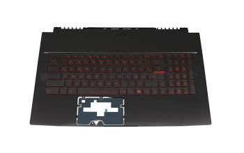 9Z.NCXBN.10G original MSI keyboard incl. topcase DE (german) black/red/black with backlight