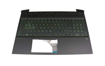 9Z.NEZBQ-X0G original HP keyboard incl. topcase DE (german) black/black with backlight