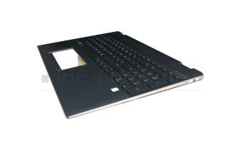 9Z.NEZLN.H01 original HP keyboard incl. topcase DE (german) black/blue with backlight