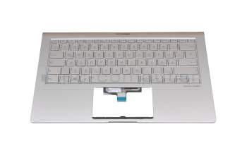 9Z.NFKBU.10G original Darfon keyboard incl. topcase DE (german) silver/silver with backlight