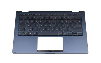 9Z.NFQBU.00G original Darfon keyboard incl. topcase DE (german) black/blue with backlight