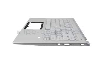 ACM16P7/3U4 original Acer keyboard incl. topcase US (english) silver/silver with backlight