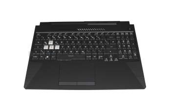 AENJFG00010 original Quanta keyboard incl. topcase DE (german) black/transparent/black with backlight