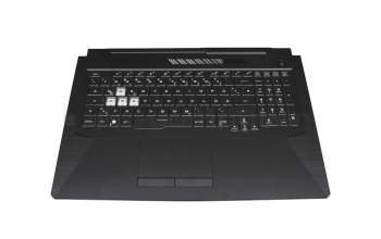 AENJFG01010 original Asus keyboard incl. topcase DE (german) black/transparent/black with backlight