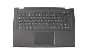 AM0YC000700 original Lenovo keyboard incl. topcase DE (german) black/black with backlight