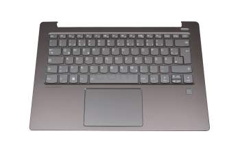 AM171000200KCS1 original Lenovo keyboard incl. topcase DE (german) grey/grey with backlight (fingerprint)