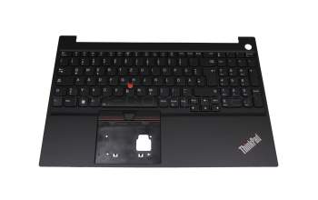 AM1HK000100 original Lenovo keyboard incl. topcase DE (german) black/black with backlight and mouse-stick