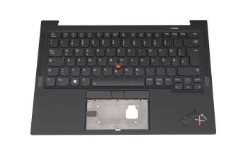 AM1U8000900K original Lenovo keyboard incl. topcase DE (german) black/black with backlight and mouse-stick