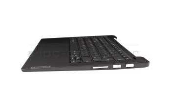 AM2UZ000C10 original Lenovo keyboard incl. topcase DE (german) dark grey/grey with backlight