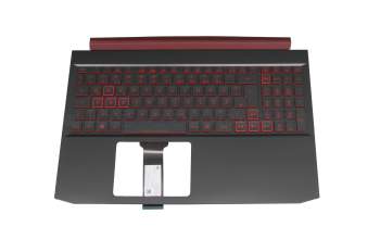 AP2K1000411-HA25 original Acer keyboard incl. topcase DE (german) black/black/red with backlight