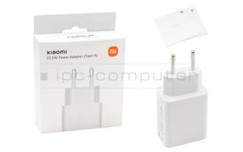 BHR7757EU original Xiaomi USB AC-adapter 22.5 Watt EU wallplug white (Charging Combo Type A) (Cable not included)