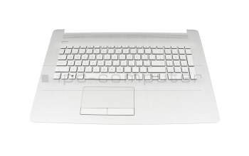 BJUXA015WH300S original HP keyboard incl. topcase SF (swiss-french) silver/silver (DVD)