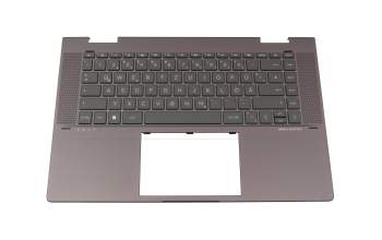 BSKQQA0LZJ2029 original HP keyboard incl. topcase DE (german) black/grey with backlight