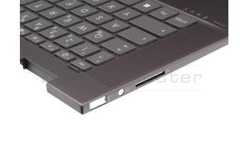 BSKQQA0LZJ2029 original HP keyboard incl. topcase DE (german) black/grey with backlight