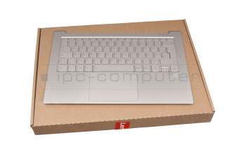 C03-0403 2008251027 original Lenovo keyboard incl. topcase DE (german) silver/silver with backlight