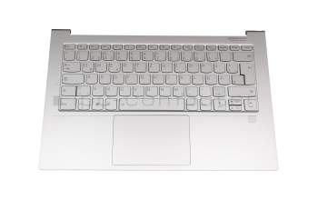 C03-0403 2008251027 original Lenovo keyboard incl. topcase DE (german) silver/silver with backlight