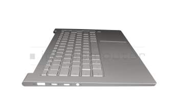 C03-0403 2008251027 original Lenovo keyboard incl. topcase DE (german) silver/silver with backlight