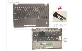 Fujitsu CP793304-XX UPPER ASSY INCL. KEYB SPAIN W/FP