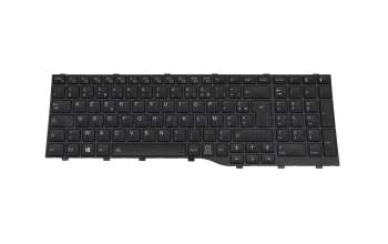 CP806592-XX original Fujitsu keyboard FR (french) black/black with backlight