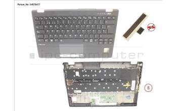 Fujitsu CP806887-XX UPPER ASSY INCL. KB SPAIN W/PV(TBT)