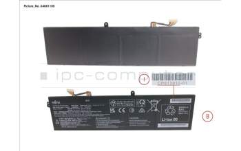 Fujitsu CP813910-XX -BT- 1ST BATTERY (4 CELLS) 4515MAH 70WH