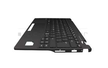 CP822314-01 original Fujitsu keyboard incl. topcase US (english) black/black with backlight