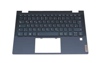 DC33002GC00 original Lenovo keyboard incl. topcase DE (german) blue/blue with backlight (Abyss Blue)