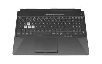 DQ60AUP6Y06 original Asus keyboard incl. topcase DE (german) black/transparent/black with backlight