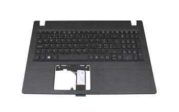 EAZAJ00201A original Acer keyboard incl. topcase SF (swiss-french) black/black