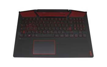 EC12M000400JER original Lenovo keyboard incl. topcase DE (german) black/black with backlight