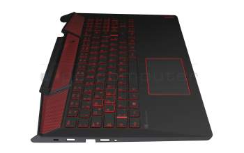 EC12M000400JER original Lenovo keyboard incl. topcase DE (german) black/black with backlight