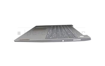 EC1JV000200 original Lenovo keyboard incl. topcase DE (german) grey/silver