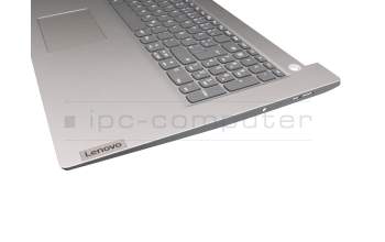 EG1JX000100 original Lenovo keyboard incl. topcase DE (german) grey/silver (Fingerprint)