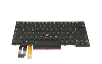 FU5371BL2 original Lenovo keyboard DE (german) black/black with backlight and mouse-stick