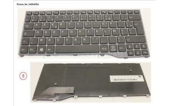 Fujitsu FUJ:CP734323-XX KEYBOARD BLACK FRANCE