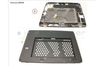 Fujitsu FUJ:CP760512-XX LCD BACK COVER ASSY W/ FINGERPRINT