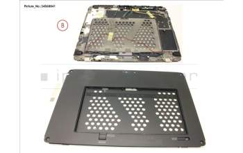 Fujitsu FUJ:CP760515-XX LCD BACK COVER ASSY FOR SMARTCARD, WWAN