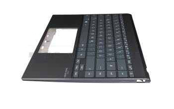 HQ21013183007 original Asus keyboard incl. topcase DE (german) black/black with backlight